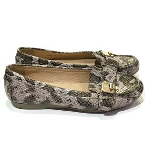 Cole Haan Snakeskin Leather Shoes Loafers Mocs 7 B